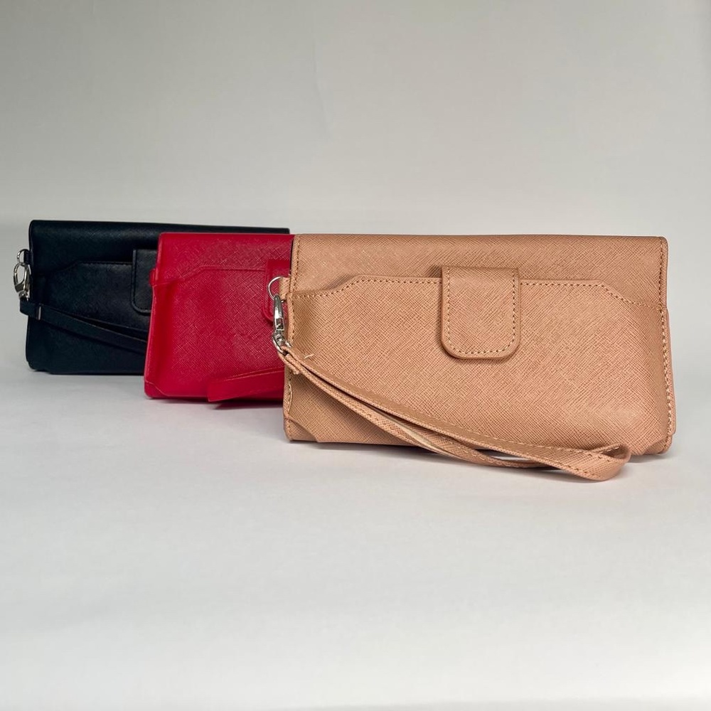 Black, Red & Caramel Leather Convertible Women's Purses Bundle - 3 COUNT